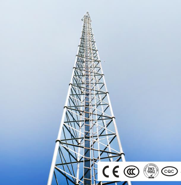 Monitorovací pole CCTV pre vonkajšiu bezpečnosť, silnú veternú oceľovú vežu