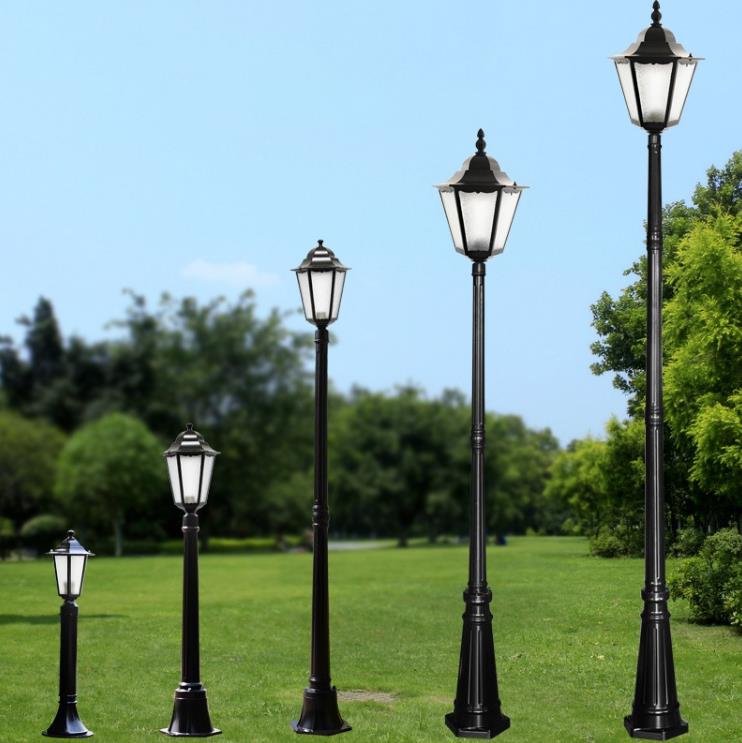 Hliníkový materiál Jednoduché žiarovky Post Street Garden Post Lamp Lantern